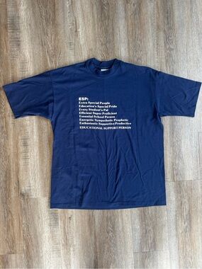 Vintage ESP Educational Support Person Single Stitch T-Shirt - size XLarge